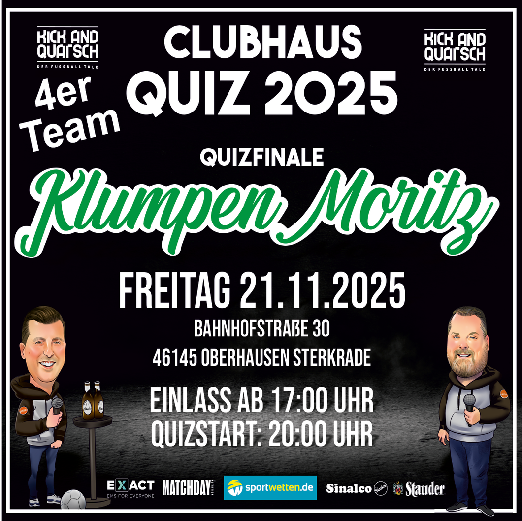 Clubhaus Quiz - 21.11.2025 - 4er-Team