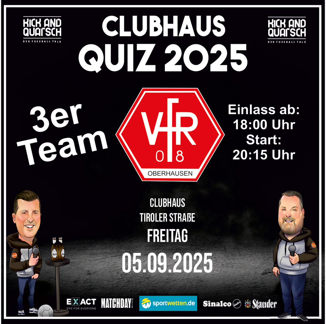 Clubhaus Quiz - 05.09.2025 - 3er-Team